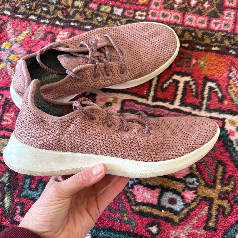 allbirds Women's Mauve Knit Casual Sneakers